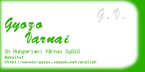 gyozo varnai business card